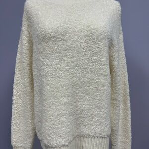 Talbots Soft White Turtleneck Sweater